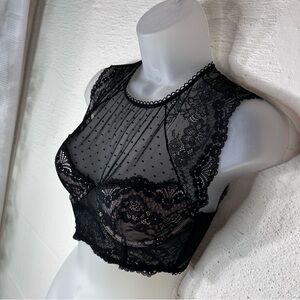 Black Lace Bralette Top